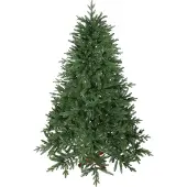 Dopwii Künstlicher Weihnachtsbaum, realistisches Aussehen, klappbare Zweige, Holzsockel