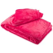 Leonado vicenti Kuscheldecke Rosa 150x200 cm Wolldecke Fleece extra weiche Wohndecke Sofa