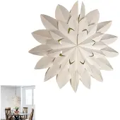 Slyrun 40 cm Weihnachts-Lampenschirm Schneeflocke, Papierfalttechnik, Kinderzimmer, Restaurant, Café Dekoration