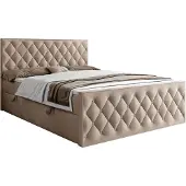 Lookway Kontinentalbett INEZ II mit Bettkasten, 140x200, Royal Velvet 170