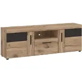 Freiraum Wohnwand >Grano< (3-teilig) in Viking Eiche Nachbildung - 259x170x41 (BxHxT)