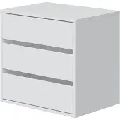 Freiraum Schubkasteneinsatz >Arc< in Weiß - 60x57x44 (BxHxT)