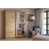 FURMEB24 2-türiger Schiebeschrank HEVEN 120 x 205 x 60 cm - Artisan