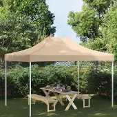 Prolenta Maison Exclusive - Partyzelt-Dach 4,5x3 m Beige 270 g/m²
