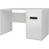 Petits-meubles Schreibtisch Darrel mit 1 Schublade und 1 Tür, Weiß, 66cm