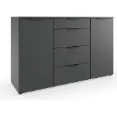 Freiraum Sideboard >OXFORD< in GRAPHIT - 135x84x41cm (BxHxT)
