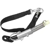 Meoiruery Fahrradanhängerkupplung, Fahrradanhänger-Anschlussverbinder aus Stahl mit Nylonband, Fahrradanhängeradapter für Mountainbikes und Rennräder