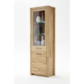Freiraum Wohnwand >Fenja< (4-teilig) in Kernbuche massiv - 309x203x46 (BxHxT)