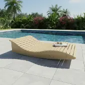 TUGA-Holztech Holzliege Wellenliege Gartenliege Himmelssofa "Pool-Moni" (Fichte) 120cm