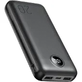 Veger L20 Externes Akku, Fast Charge, 20000 mAh, PowerIQ, LED-Display, Schwarz