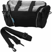 Meoiruery Fahrrad-Kopftasche für Outdoor-Aktivitäten, Fahrrad-Lenkertasche (Silber/Schwarz)