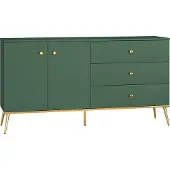 Petits-meubles Buffet Thalia mit 3 Schubladen und 2 Türen, Grün, 160cm