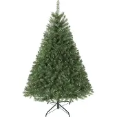 Slyrun Künstlicher Weihnachtsbaum, 150 cm, klappbare Äste, Metallständer, vielseitig, Grün