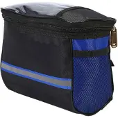 Meoiruery Wasserdichte Outdoor-Fahrrad-Handytasche für den Frontrahmen, Lenkertasche (Blau)