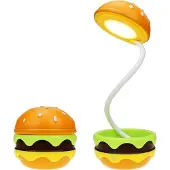 Slyrun Burger Nachttischlampe – McDonald’s Pommes & Burger LED Schlaflicht, aufladbar, Kinder & Schlafzimmer