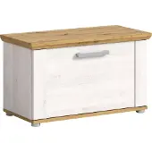 Freiraum Sitzbank >Verona< in Sibiu Lärche, Spannplatte/Spannplatte - 80x47x39cm (BxHxT)