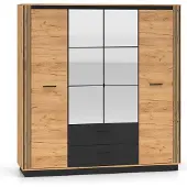 Petits-meubles Schrank Solal mit 2 Schubladen und 4 Türen, Holzoptik, 210cm