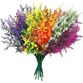 Zimtky Künstliche Blumen Pflanzen wie Echt 10 Bündel Kunstblumen Balkon