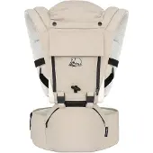 Deryan Pack Luxe Ergonomische draagzak - Babydrager + Opbergvakjes - Zand