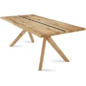 58 aufm Kessel Esstisch Dannie 1 140x78x90 Esszimmertisch Massivholz Wildeiche