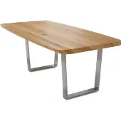 58 aufm Kessel Esstisch Danette 8 200x77x100 Esszimmertisch Massivholz Wildeiche