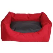 4myBaby GmbH Best For Pets Rot-Anthrazit Hundebett 90x70cm mit Qualität Easy