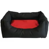 4myBaby GmbH Best For Pets Schwarz-Rot Hundebett 75x60cm mit Qualität Easy