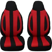 BREMER SITZBEZÜGE Schonbezüge Sitzbezüge für VW Tiguan 2 Bj 2006-22 in Schwarz/Rot MD502