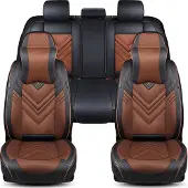 BREMER SITZBEZÜGE Suzuki Celerio Bj 2014-19 kompatible Schonbezüge in Schwarz/Braun FSL2