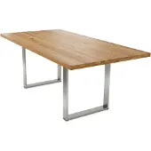 58 aufm Kessel Esstisch Daisey 5 200x74x100 Esszimmertisch Massivholz Wildeiche