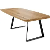 58 aufm Kessel Esstisch Danette 2 200x77x100 Esszimmertisch Massivholz Wildeiche