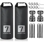 Fokelyi 3L/7L Fahrradgabeltasche, wasserdicht, mit Rollverschluss, Trockentasche, Fahrradgabeltasche, Fahrradtasche, Fahrradtasche