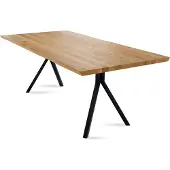 58 aufm Kessel Esstisch Daisie 10 160x77x90 Esszimmertisch Massivholz Wildeiche