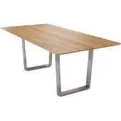 58 aufm Kessel Esstisch Dagmar 8 160x75x90 Esszimmertisch Massivholz Wildeiche