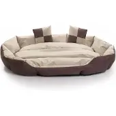 ESTEXO Hundebett Hundekissen Hundekorb 85x70x20 cm Haustierbett Hundesofa Dunkelbraun