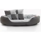 ESTEXO Hundebett Hundekissen Hundekorb 150x120x25 cm Haustierbett Hundesofa Grau