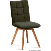 58 aufm Kessel Esszimmerstuhl (4er-Set) Dinny 47x91x60 Eiche geölt/Khaki