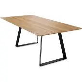 58 aufm Kessel Esstisch Dagmar 2 200x75x100 Esszimmertisch Massivholz Wildeiche