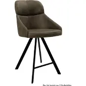 58 aufm Kessel Thekenstuhl (2er-Set) Derzhka 52x99x63 Schwarz/Khaki