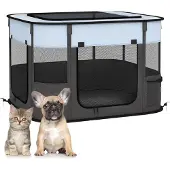 PawHut Welpenauslauf Welpenlaufstall faltbar Laufgitter Indoor und Outdoor