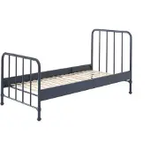 58 aufm Kessel Metallbett Kay 97x206x110 Einzelbett Metall Blau matt