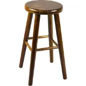 Magnetic Mobel Stück Holz Buche hell heller Holzhocker Barstuhl 60 cm (Eiche)