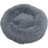 ESTEXO Hundebett Hundekissen Hundekorb 100 cm Plüsch Tierbett Hundesofa Dunkelgrau
