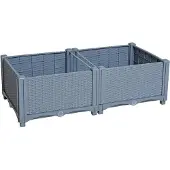 ESTEXO Hochbeet in Rattan Optik HBP-8026