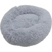 ESTEXO Hundebett Hundekissen Hundekorb 100 cm Plüsch Tierbett Hundesofa Katzenbett Grau