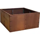 ESTEXO Hochbeet Pflanzbeet Edelrost 80x80x40 cm Pflanzkasten Blumenkasten Blumenbeet