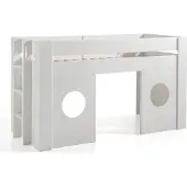 58 aufm Kessel Hochbett Karella 215x96x120 Spielbett MDF Weiß