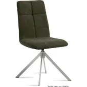 58 aufm Kessel Esszimmerstuhl drehbar (4er-Set) Dreddy 47x92x60 Edelstahl/Khaki