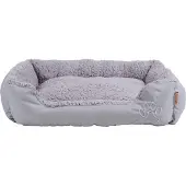 ESTEXO Hundebett Hundekissen Haustierbett 60x48x18 cm Hundekorb Tierbett Hundesofa Grau