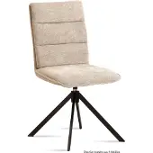 58 aufm Kessel Esszimmerstuhl drehbar (4er-Set) Dekava 47x92x60 Schwarz/Natur